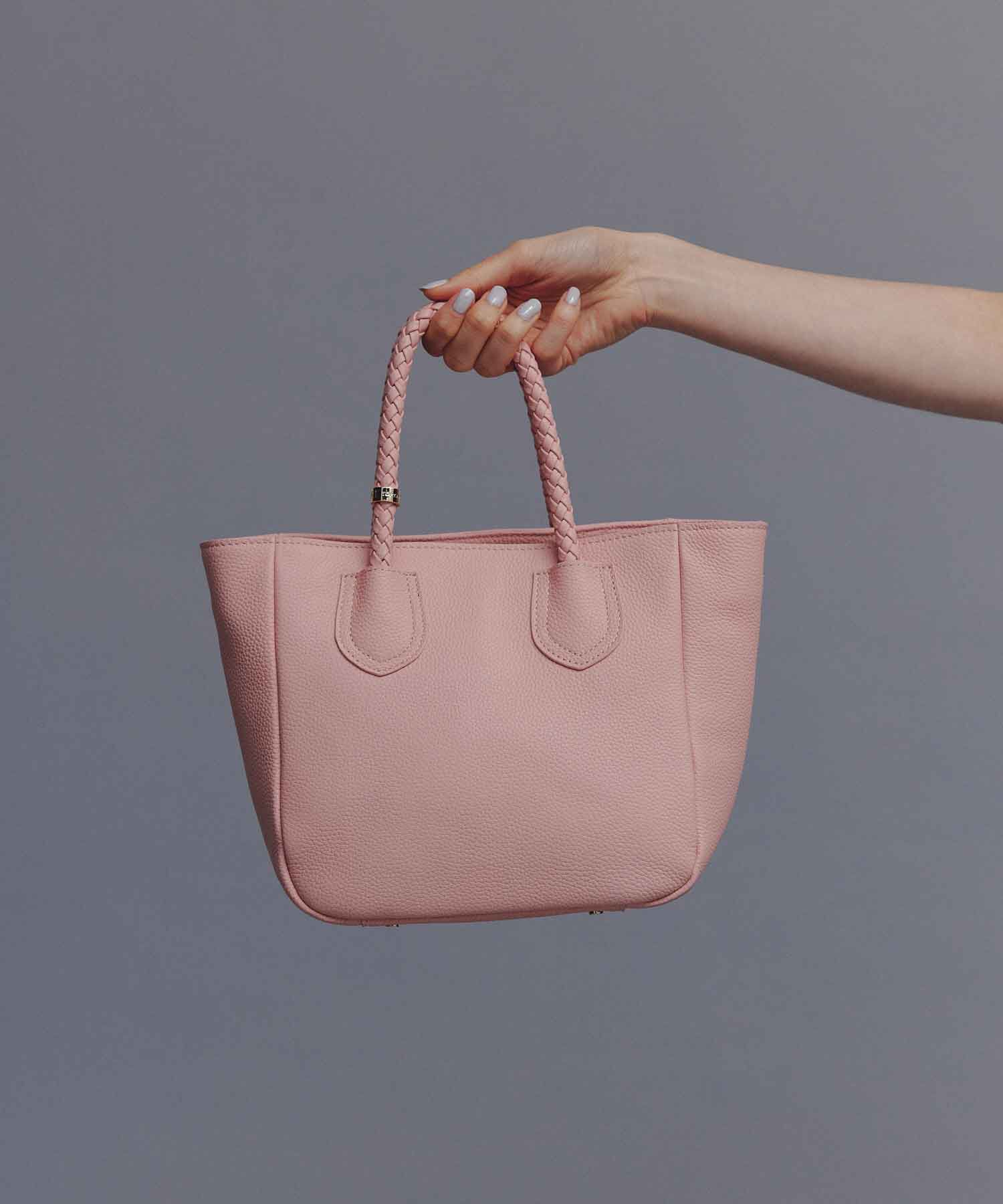 TOPKAPI TREASURE「【TREASURE TOPKAPI】シュリンクレザー メッシュハンドル ショルダー付き ミニ トート バッグ」|トートバッグ|