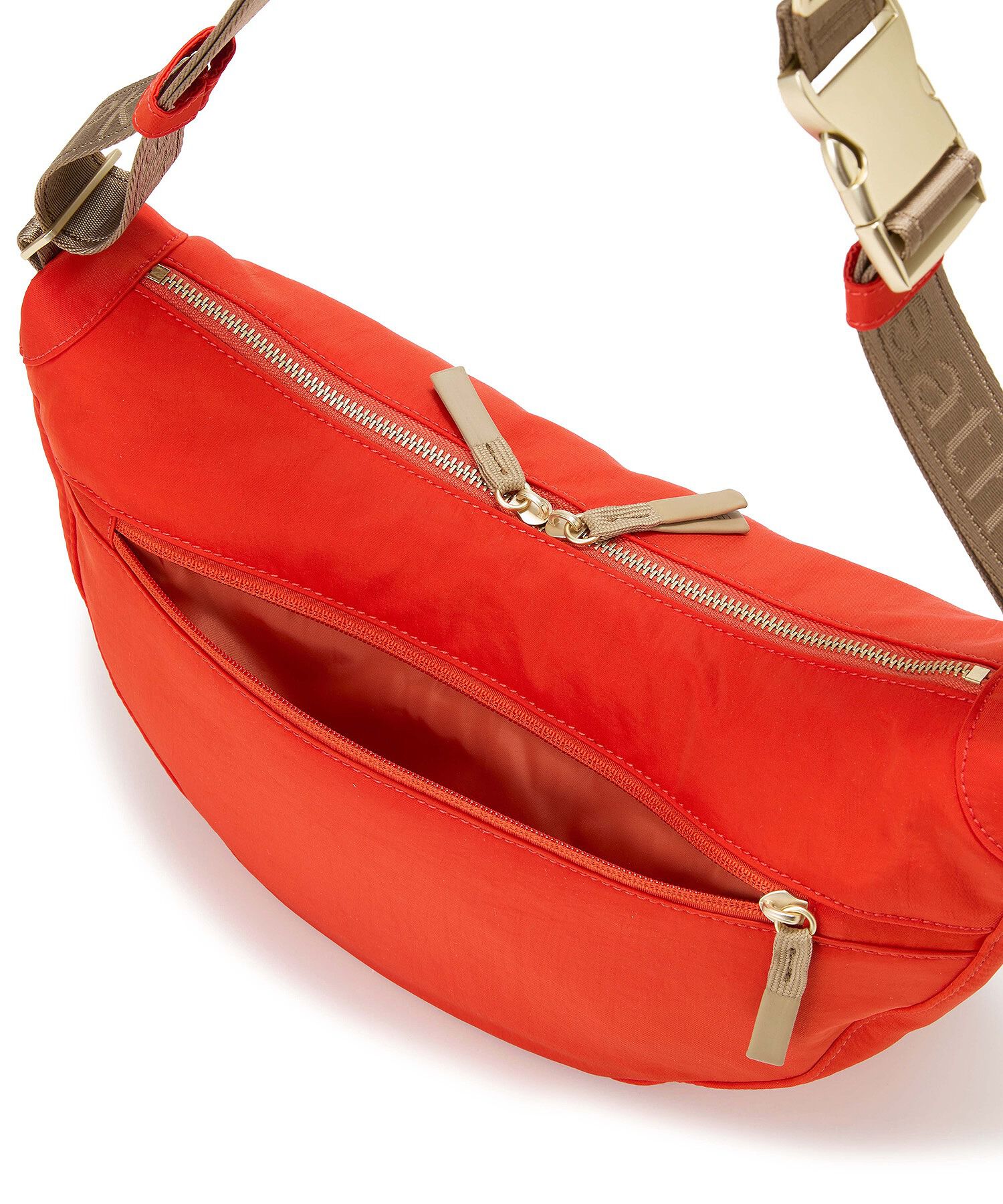 TOPKAPI BREATH「【Breath TOPKAPI】Freely フリーリー ナイロン ロゴテープ  ラウンド ショルダーバッグ」|ショルダー・メッセンジャー|