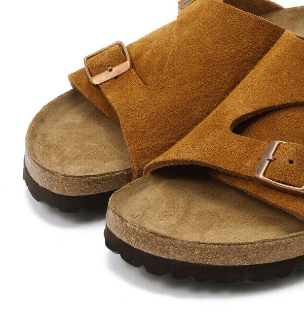 BIRKENSTOCK「【ビルケンシュトック】チューリッヒ ソフトフットベッド/ミンク スエードレザー/サンダル レディース」|サンダル|