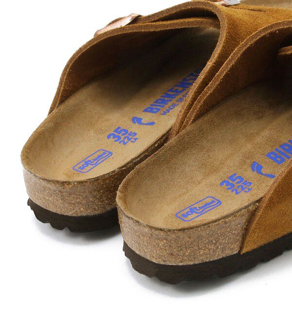 BIRKENSTOCK「【ビルケンシュトック】チューリッヒ ソフトフットベッド/ミンク スエードレザー/サンダル レディース」|サンダル|