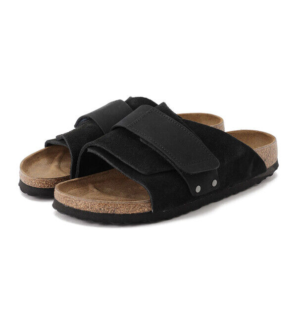 BIRKENSTOCK「【ビルケンシュトック】キョウト/ブラック スエードレザー ヌバックレザー/サンダル レディース」|サンダル|ブラック