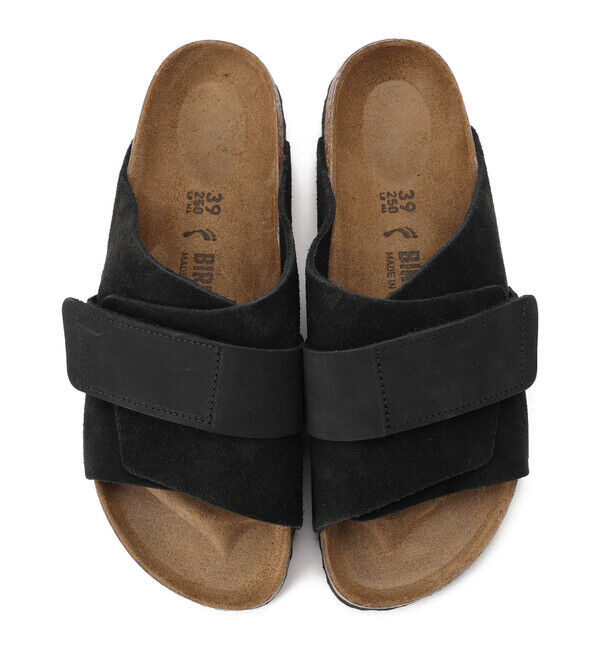 BIRKENSTOCK「【ビルケンシュトック】キョウト/ブラック スエードレザー ヌバックレザー/サンダル レディース」|サンダル|