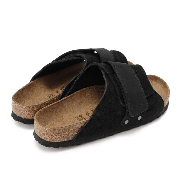 BIRKENSTOCK「【ビルケンシュトック】キョウト/ブラック スエードレザー ヌバックレザー/サンダル レディース」|サンダル|
