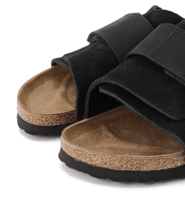 BIRKENSTOCK「【ビルケンシュトック】キョウト/ブラック スエードレザー ヌバックレザー/サンダル レディース」|サンダル|