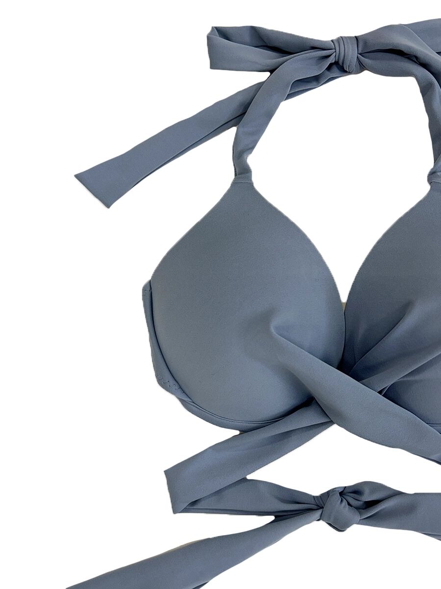 PEAK&PINE「無地クロッシーワイヤースタイルアップビキニ」|ビキニ|