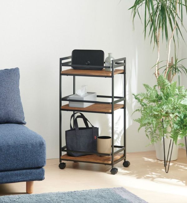 B-COMPANY「ヴィンテージ調　ワイドワゴン」|食器・キッチングッズ|