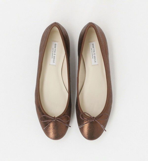 ODETTE E ODILE「バレリーナ25F フラット10&darr;&uarr;」|バレエシューズ|GOLD