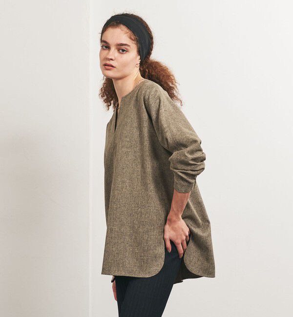 UNITED ARROWS「＜TO UNITED ARROWS＞Pツイル プルオーバー ブラウス」|シャツ・ブラウス|