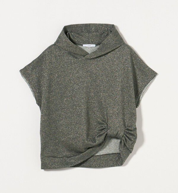 ASTRAET「＜ASTRAET＞ラメ ウラケ フーデッド ノースリーブプルオーバー」|パーカー|