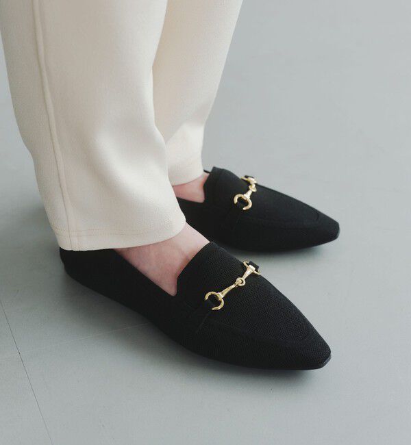 UNITED ARROWS green label relaxing「ウェルネス ニット ローファー -撥水・ウォッシャブル-」|デッキシューズ|