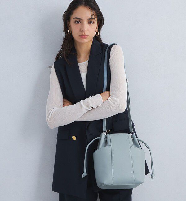 UNITED ARROWS green label relaxing「サイドポケット ドロスト 2WAY バッグ 」|ショルダー・メッセンジャー|LT.BLUE