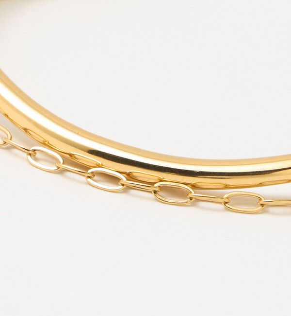 UNITED ARROWS green label relaxing「チェーン コンビ バングル」|ブレスレット・バングル|