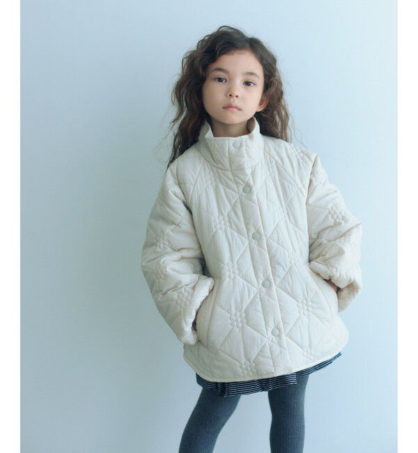 UNITED ARROWS green label relaxing「【スタメンシリーズ】フラワーキルト ブルゾン/ キッズ 100cm-160cm」|その他|NATURAL