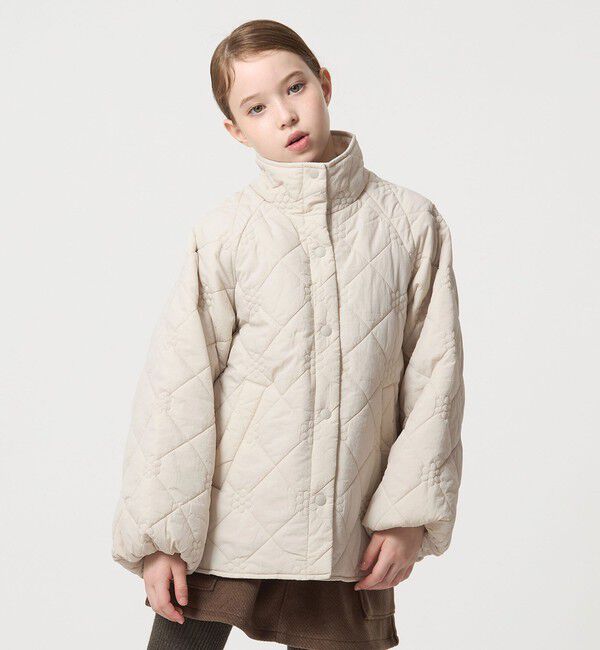 UNITED ARROWS green label relaxing「【スタメンシリーズ】フラワーキルト ブルゾン/ キッズ 100cm-160cm」|その他|