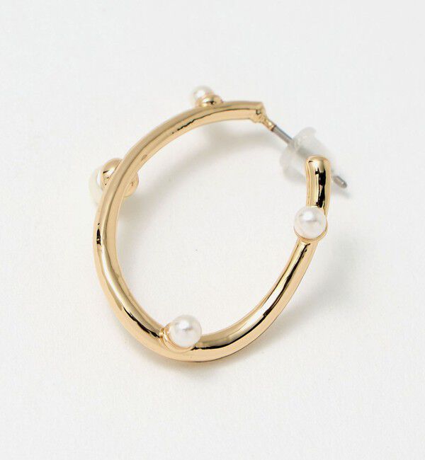 UNITED ARROWS green label relaxing「ドロップ フープ ピアス」|ピアス|
