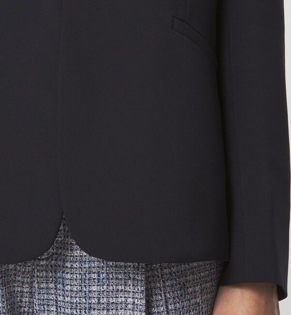 UNITED ARROWS green label relaxing「［size SHORTあり］パウドレ ノーラペル ジャケット ウォッシャブル ストレッチ」|ノーカラージャケット|