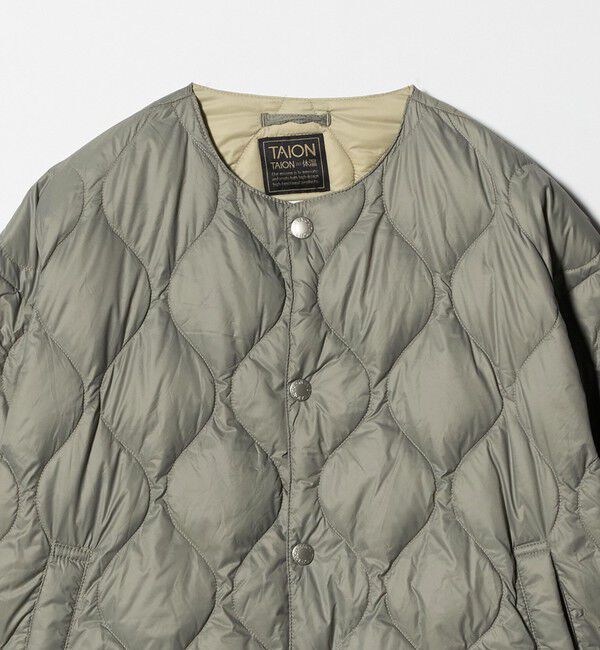 UNITED ARROWS green label relaxing「【別注】＜TAION＞ノーカラー ダウン / キッズ  140cm-150cm」|ダウン|