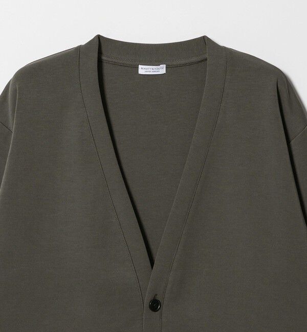 BEAUTY&YOUTH UNITED ARROWS「【WEB限定 WARDROBE SMART】ダブルニット カーディガン/セットアップ対応」|カーディガン|
