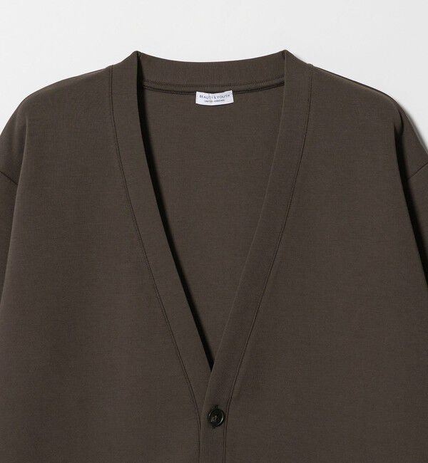 BEAUTY&YOUTH UNITED ARROWS「【WEB限定 WARDROBE SMART】ダブルニット カーディガン/セットアップ対応」|カーディガン|
