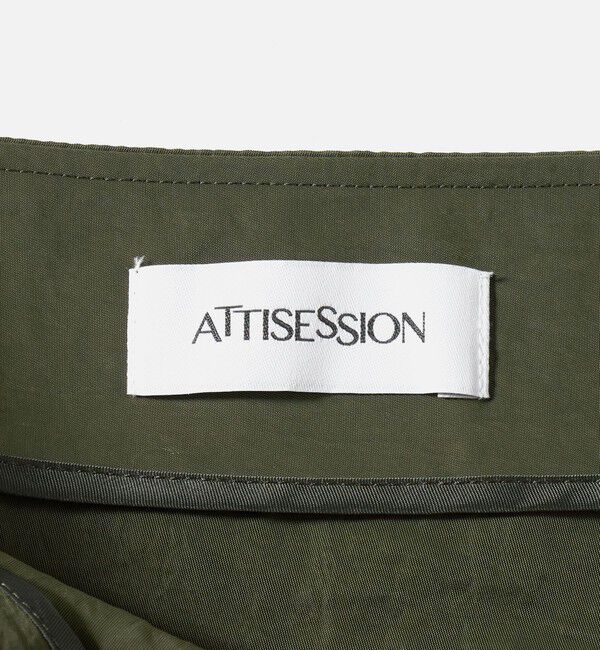 ATTISESSION「＜ATTISESSION＞ナイロン ドレープ ロング スカート」|スカート|
