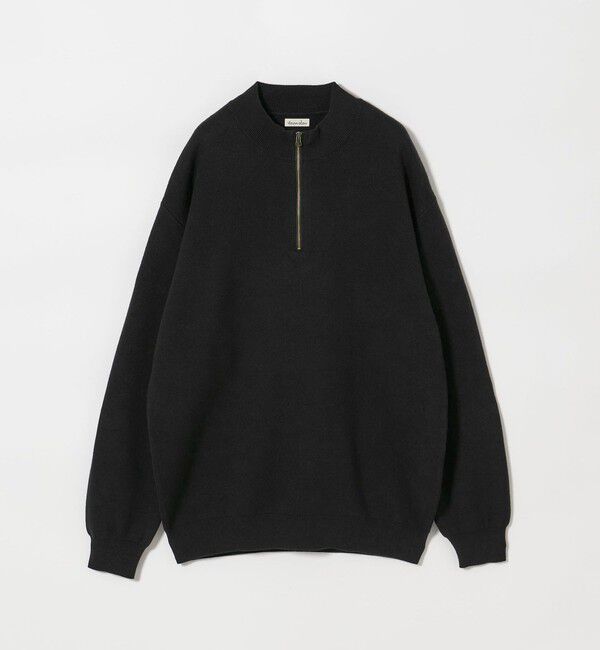 STEVEN ALAN「＜Steven Alan＞ CTN/CA ハーフ ジップ スタンドネック ニット」|ニット・セーター|