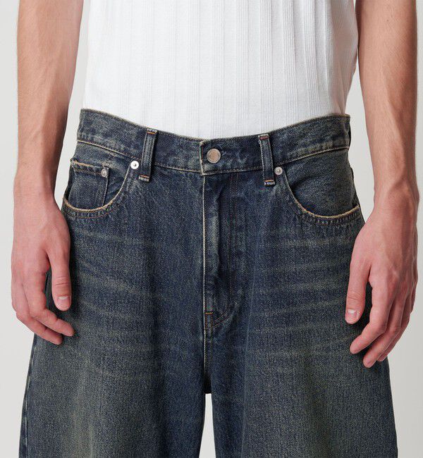 MONKEY TIME「デニム カーブ パンツ」|チノ|