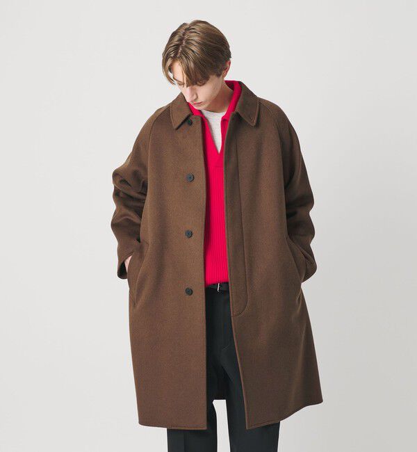BEAUTY&YOUTH UNITED ARROWS「ショートビーバー リバー コート」|ステンカラーコート|MD.BROWN