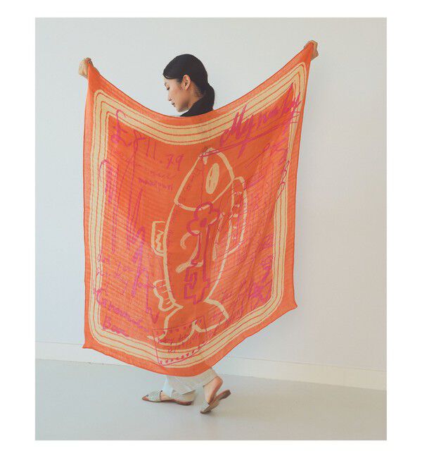 Demi-Luxe BEAMS 「manipuri / フィッシュ リネン ストール」|ストール|ORANGE
