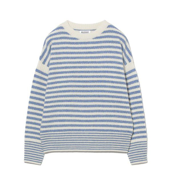 BEAMSBOY「7ゲージ ボーダー クルー ニット」|ニット・セーター|