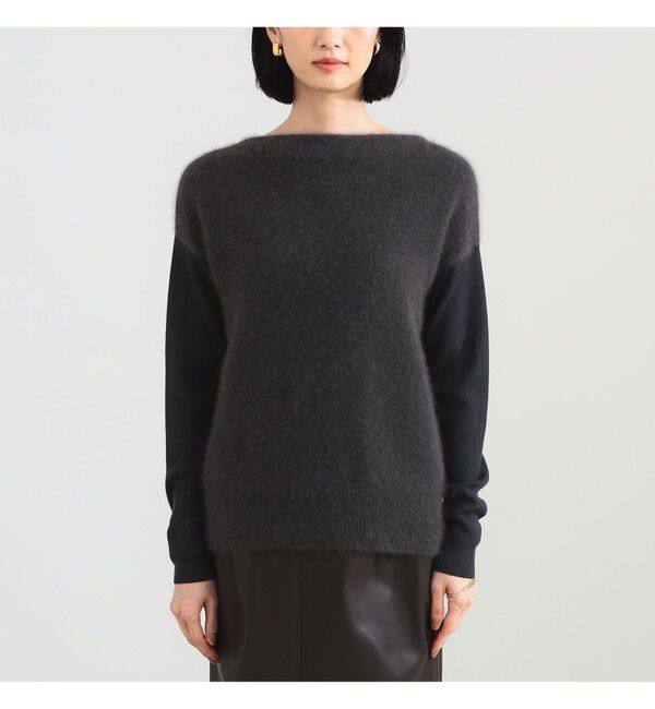 Demi-Luxe BEAMS 「フラッフィー ボートネック ニット」|ニット・セーター|