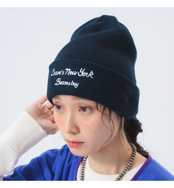 BEAMSBOY「【別注】NEW ERA &times; Dave's New York / KNIT CAP」|その他|NAVY