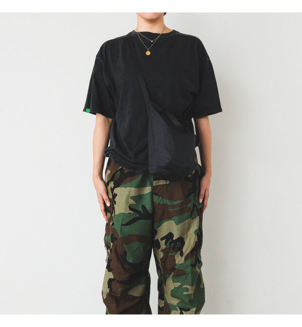 BEAMS「リップストップ ディープ トートバッグ S」|ポーチ|BLACK