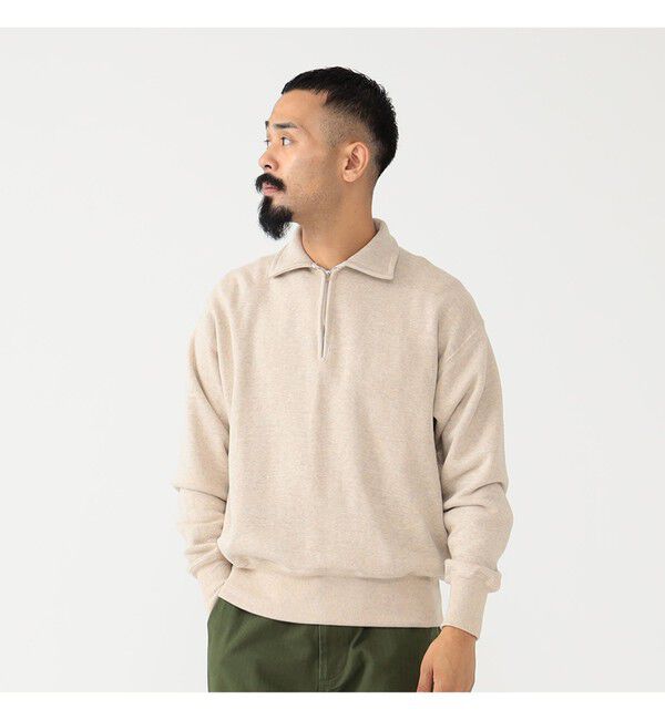 BEAMS PLUS「WAREHOUSE & CO. &times; BEAMS PLUS / 別注 Sweat Half Zip」|スウェット・ジャージ|