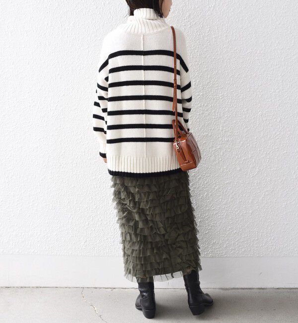 SHIPS for women「〈手洗い可能〉サイド スリット タートル プルオーバー」|ニット・セーター|