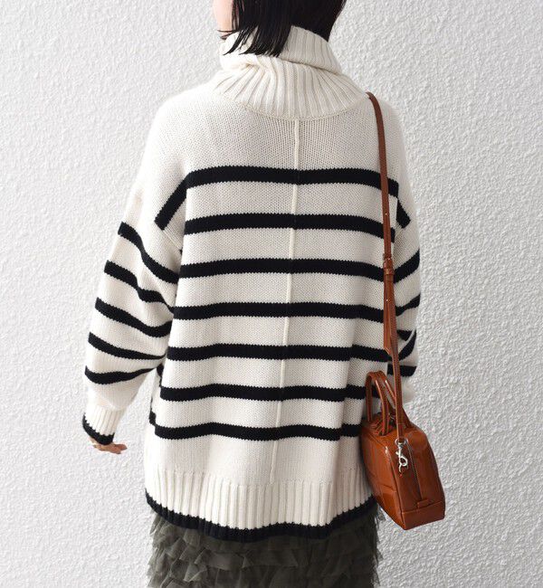 SHIPS for women「〈手洗い可能〉サイド スリット タートル プルオーバー」|ニット・セーター|