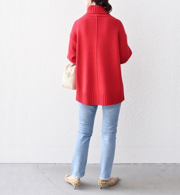 SHIPS for women「〈手洗い可能〉サイド スリット タートル プルオーバー」|ニット・セーター|