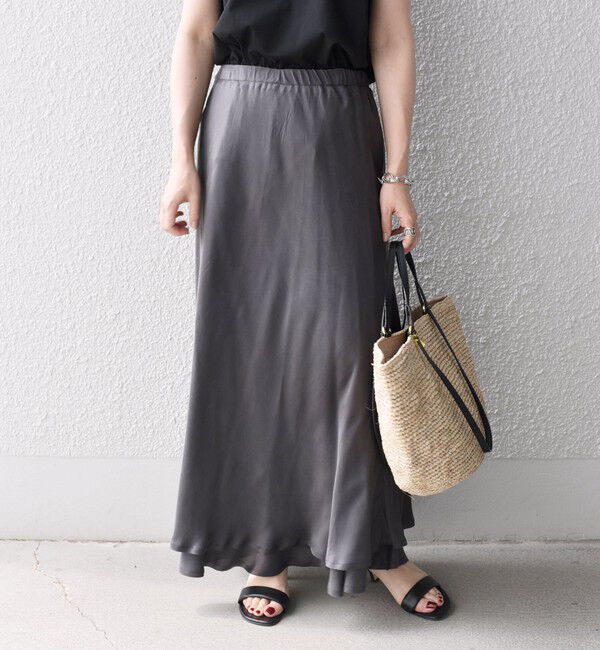 SHIPS for women「レーヨンシルクマーメイドロングスカート◇」|スカート|
