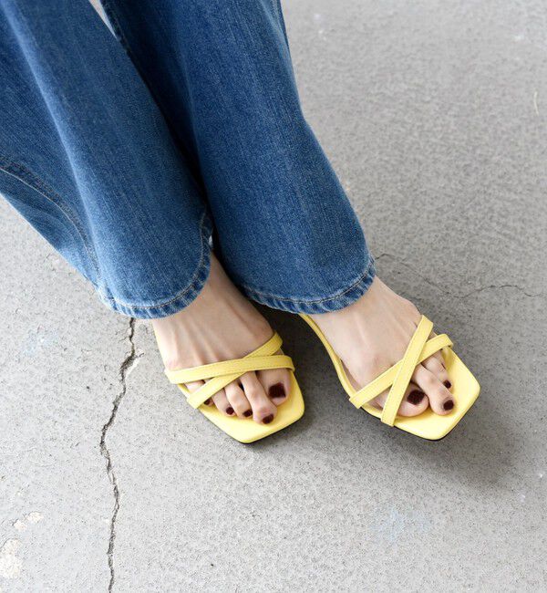 SHIPS any「SHIPS any: クロス ストラップ サンダル」|サンダル|