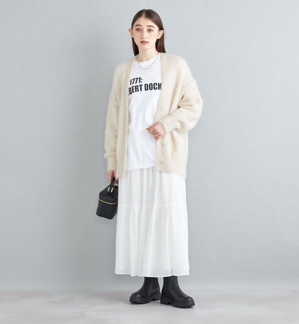 SHIPS for women「〈手洗い可能〉綿ドビー ティアード ギャザースカート◇」|スカート|