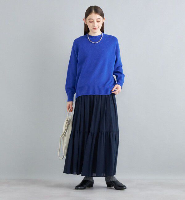 SHIPS for women「〈手洗い可能〉綿ドビー ティアード ギャザースカート◇」|スカート|