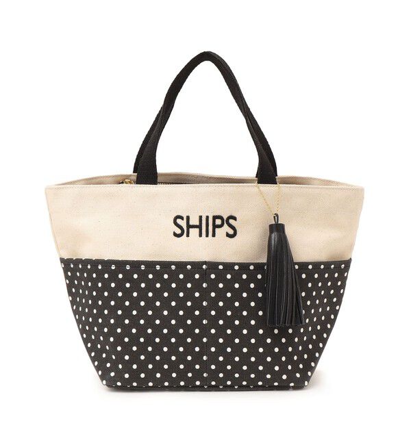 SHIPS for women「タッセル ポケット トートバッグ ドット」|トートバッグ|
