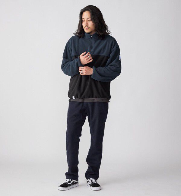 SHIPS「*【SHIPS別注】MADDEN: 2トーン ハーフジップ フリース プルオーバー」|プルオーバー|