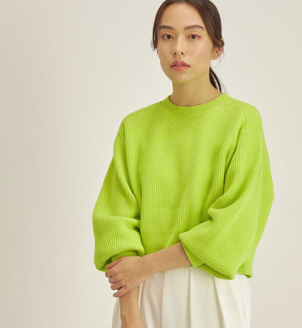 SHIPS for women「〈手洗い可能〉コットンポリ ローゲージ クルーネック プルオーバー◇」|ニット・セーター|