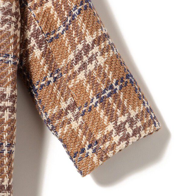 SHIPS Colors 「SHIPS Colors:ツイードチェックスタンドカラーコート」|その他|