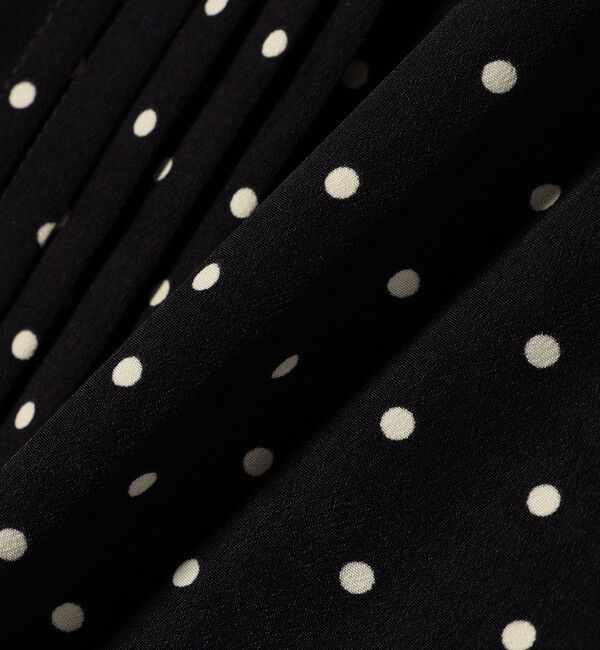 SHIPS for women「《一部追加予約》【WEB限定】〈手洗い可能〉ドット / 花柄 バンドカラー サイド プリーツ ワンピース」|ワンピース|