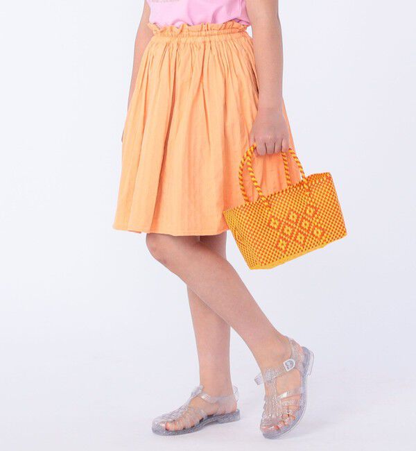 SHIPS KIDS「SHIPS KIDS:140～150cm / リバーシブル ギャザー スカート」|フレア|