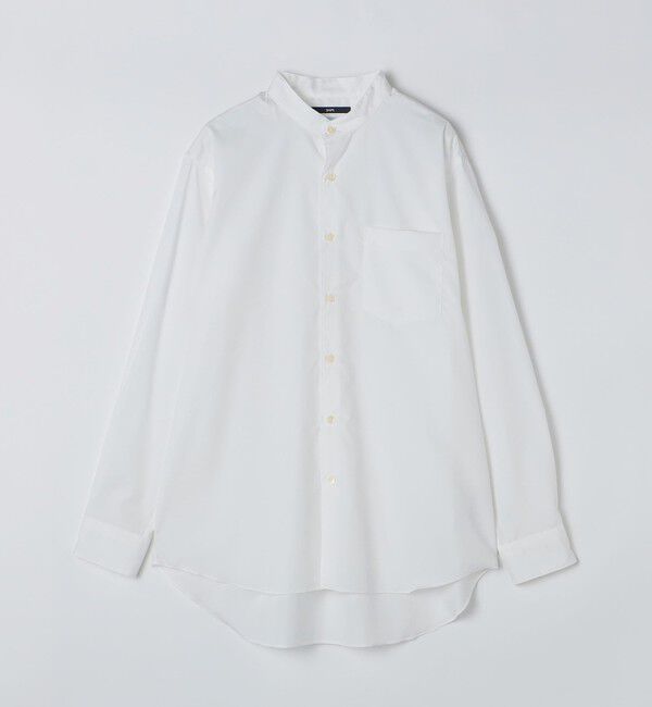 SHIPS「SHIPS: スーピマコットン ブロード リラックス バンドカラーシャツ」|シャツ・ブラウス|