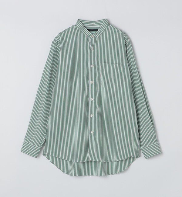 SHIPS「SHIPS: スーピマコットン ブロード リラックス バンドカラーシャツ」|シャツ・ブラウス|