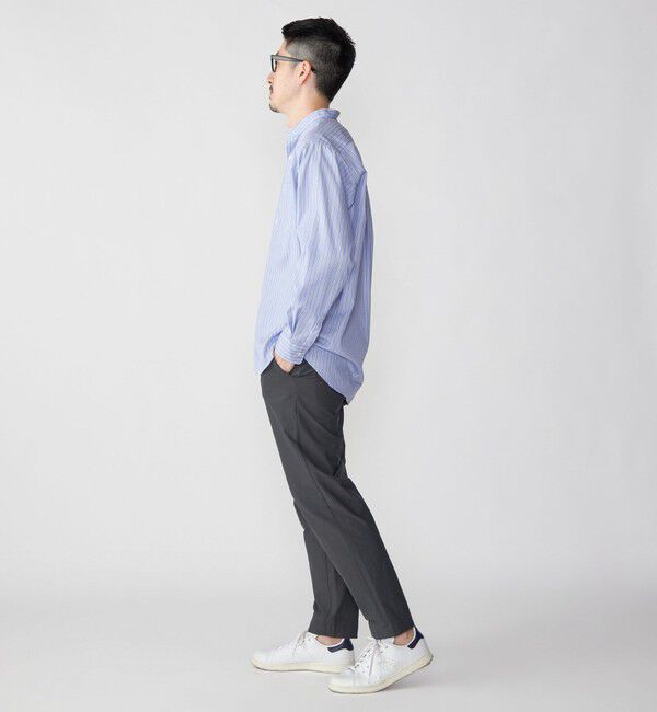 SHIPS「SHIPS: スーピマコットン ブロード リラックス バンドカラーシャツ」|シャツ・ブラウス|