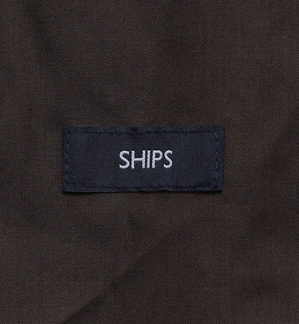 SHIPS「SHIPS: トリプルクロス ワンタック ワイド テーパード パンツ」|チノ|